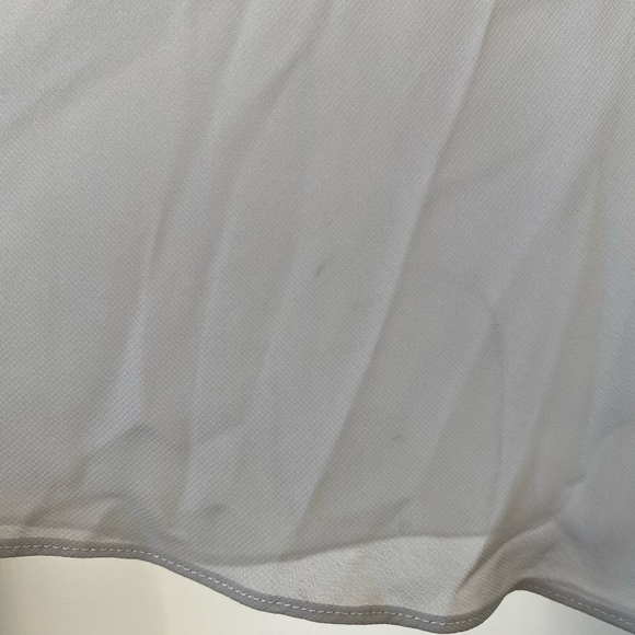 Jjs House Silver A-line Scoop Floor Length Chiffon Bridesmaid Dress with Ruffle - Picture 4 of 10